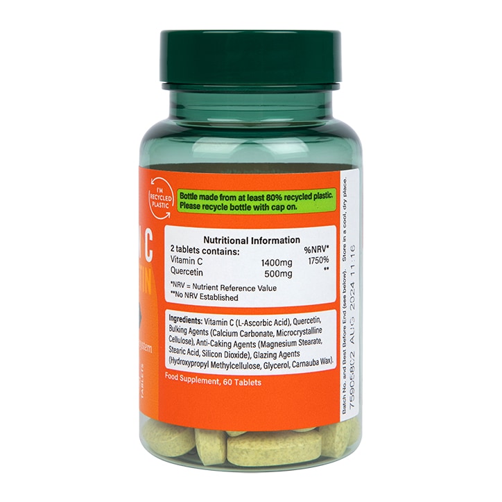 Holland & Barrett Quercetin Plus Vitamin C 60 Tablets